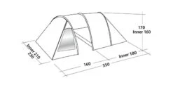 Easy Camp Galaxy 300 Rustic Green Tunneltent - 3 Personen 17 Easy Camp Galaxy 300 Rustic Green Tunneltent - 3 Personen -Buitenuitrusting 120390 galaxy 300 rustic green drawing perspective2