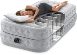 Intex Supreme Air Flow Luchtbed - Eenpersoons - Ingebouwde Elektrische Pomp -Buitenuitrusting 1320 1900 64488 inuse 2023 300