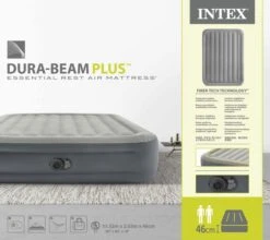 Intex Essential Rest Luchtbed - Queensize - Ingebouwde Elektrische Pomp -Buitenuitrusting 1689 1900 64126nd pkg 2023 300