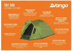 Vango Tay 300 Koepeltent - 3 Persoons - Groen -Buitenuitrusting 1900 1783 tay 300 3