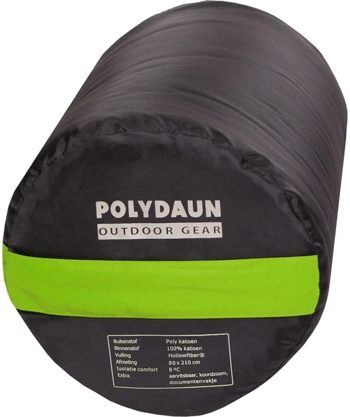 Polydaun Beach House Slaapzak - Limoen Groen 4 Polydaun Beach House Slaapzak - Limoen Groen - Afbeelding 2