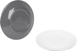 Bo-Camp Melamine Serviesset - 16-delig - Grijs -Buitenuitrusting 900 1271 6181274 02