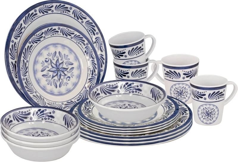 Bo-Camp Old Dutch Melamine Serviesset - 16-delig 3 Bo-Camp Old Dutch Melamine Serviesset - 16-delig