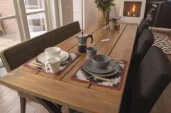 Bo-Camp Stone Melamine Serviesset - 16-delig - Grijs -Buitenuitrusting 900 1358 6181375 13