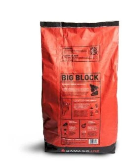 Kamado Joe Big Block Houtskool 9 Kg -Buitenuitrusting 900 681 900 716 big block charcoal bag back