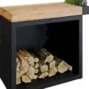 OFYR Butcher Block Storage 90 Black - Teak Wood