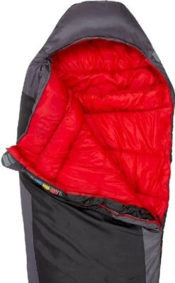 Highlander Serenity 350 Mummy Slaapzak - Charcoal -Buitenuitrusting 900 900 sb186 ch topopen