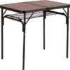 Bo-Camp Industrial Decatur 90 X 60 Campingtafel - Zwart/houtlook -Buitenuitrusting 900 908 1404200