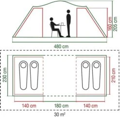 Coleman Spruce Falls 4 Vis-a-vis Tent - 4 Persoons -Buitenuitrusting 900 917 spruce falls 7