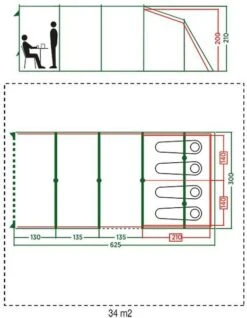 Coleman Vail Tunneltent - 4 Persoons -Buitenuitrusting 972 1900 coleman vail tunneltent 4 persoons 2