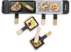 Bestron Raclette/Steengrill - 4 Personen 18 Bestron Raclette/Steengrill - 4 Personen -Buitenuitrusting bestron raclettesteengrill 4 personen 5