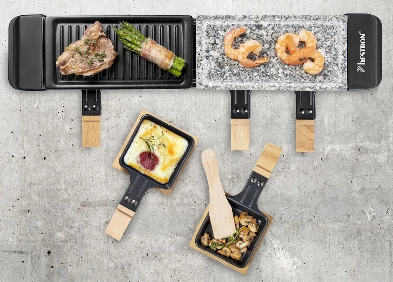 Bestron Raclette/Steengrill - 4 Personen 9 Bestron Raclette/Steengrill - 4 Personen - Afbeelding 7