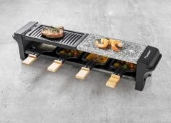 Bestron Raclette/Steengrill - 4 Personen 21 Bestron Raclette/Steengrill - 4 Personen -Buitenuitrusting bestron raclettesteengrill 4 personen 7