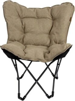 Bo-Camp Urban Outdoor Grainger Vlinderstoel - Beige -Buitenuitrusting bo camp grainger vlinderstoel beige 4
