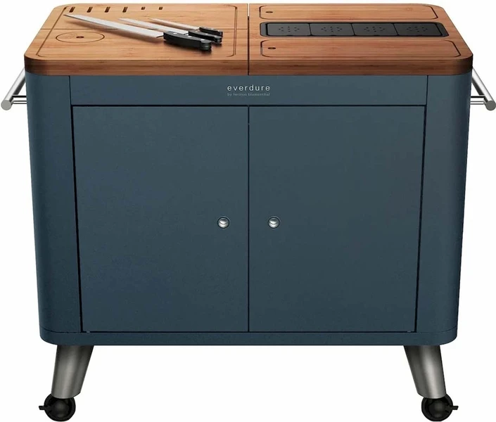 Everdure Barbecue Prep Kitchen - Antraciet/blauw 3 Everdure Barbecue Prep Kitchen - Antraciet/blauw