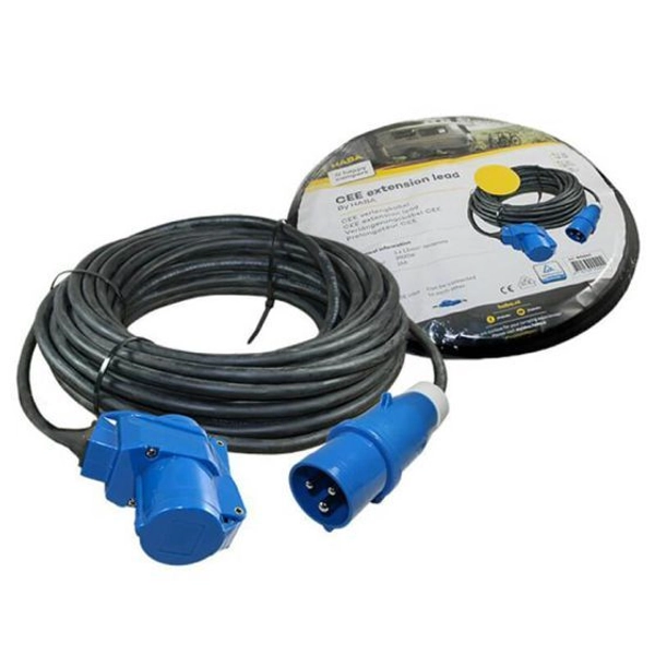 Haba Verlengkabel CEE Haakse Koppeling 20m 3 Haba Verlengkabel CEE Haakse Koppeling 20m