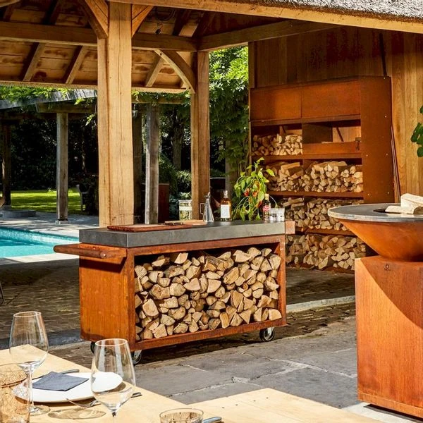 OFYR Mise En Place Table 135 PRO Corten - Ceramic Dark Grey - Afbeelding 2