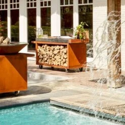 OFYR Mise En Place Table 135 PRO Corten - Ceramic Dark Grey -Buitenuitrusting ofyr mise en place table 135 pro corten ceramic dark grey 2