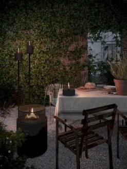 Tenderflame Signal Hill 12 Pole Tafelhaard - Zwart -Buitenuitrusting signal hill 12 metal pole 1 op maat 2